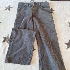 Lands' End Youth Size 14 Adjustable Waist‎ Corduroy Gray Pants EUC